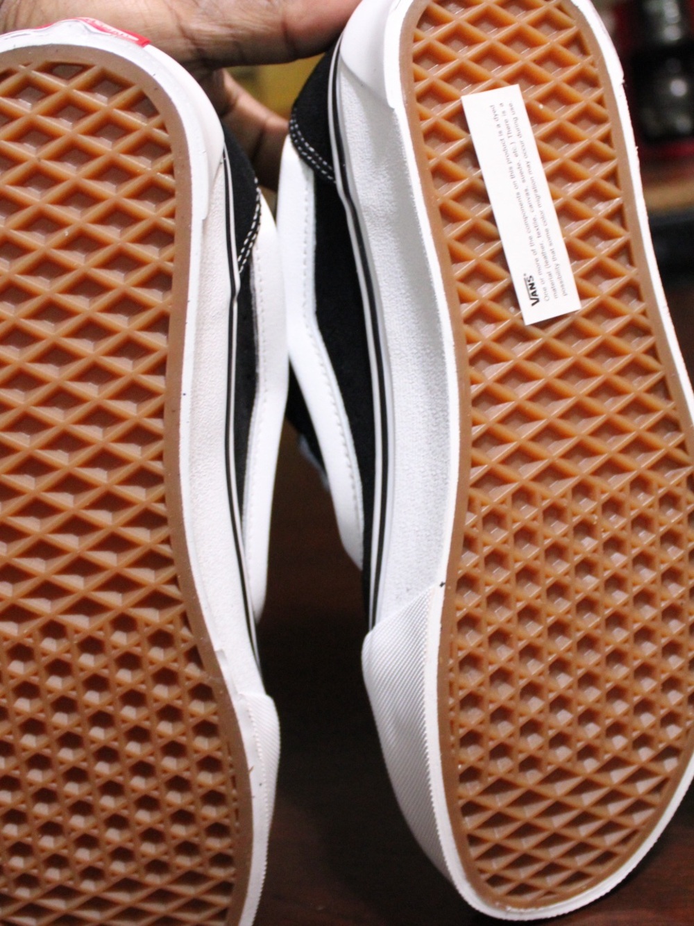 Vans Knu Skool Skate Shoe - Black / True White - Picture 5 of 8